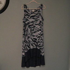 Women's Style & Co Blue Wave High Low Dress XL
